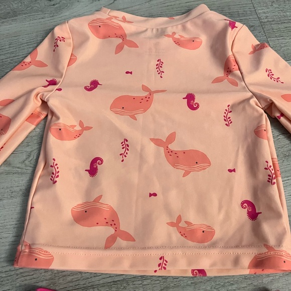Carters Long Sleeve Rashguard Swimsuit Set - Picture 7 of 8